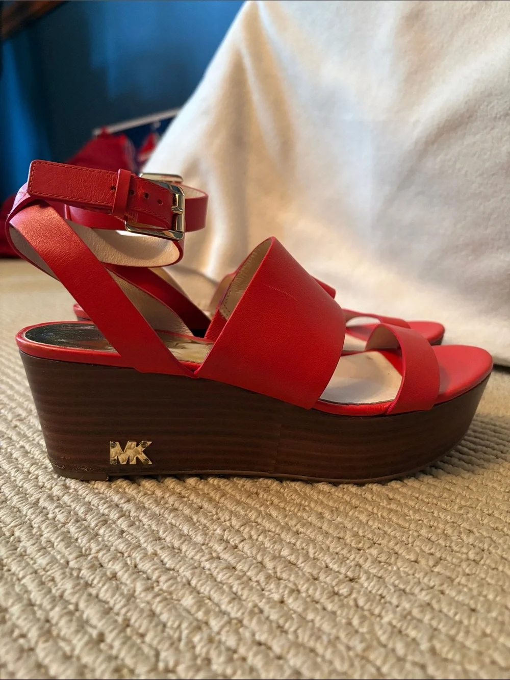 Michael Kors Leather Wedges